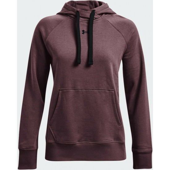 Under Armour Rival Γυναικείο Φούτερ με Κουκούλα Μωβ 1356317-554 Under Armour Rival Γυναικείο Φούτερ με Κουκούλα Μωβ 1356317-554