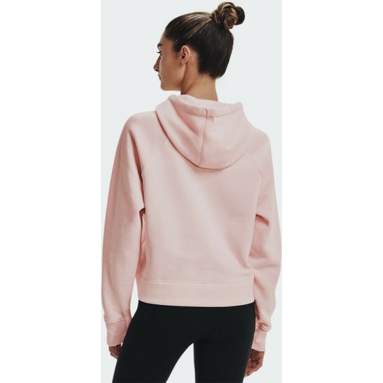 Under Armour Rival Γυναικείο Φούτερ με Κουκούλα Ροζ 1365844-685 Under Armour Rival Γυναικείο Φούτερ με Κουκούλα Ροζ 1365844-685