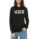 Vans Classic V Γυναικείο Φούτερ με Κουκούλα Μαύρο VN0A53OVBLK Vans Classic V Γυναικείο Φούτερ με Κουκούλα Μαύρο VN0A53OVBLK