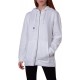 Emerson 212.EW21.53-white Μακριά Γυναικεία Φούτερ Ζακέτα με Κουκούλα Λευκή Emerson 212.EW21.53-white Μακριά Γυναικεία Φούτερ Ζακέτα με Κουκούλα Λευκή