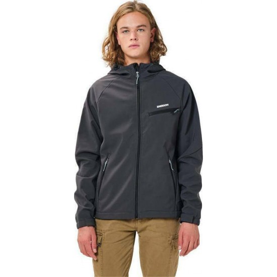 Emerson 202.EM11.02 bd Dark Grey Ανδρικό Μπουφάν Softshell για Χειμώνa Emerson 202.EM11.02 bd Dark Grey Ανδρικό Μπουφάν Softshell για Χειμώνa