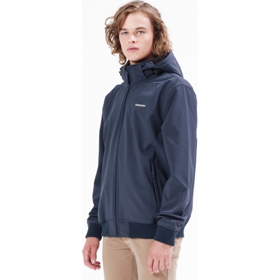 Emerson 212.EM11.08-bd navy blue Ανδρικό Μπουφάν Softshell