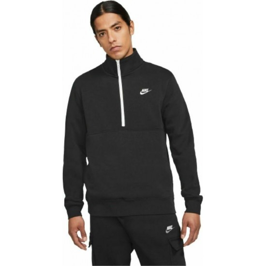 Nike Ανδρικό Φούτερ με Κουκούλα και Τσέπες Fleece Μαύρο DD4732-010