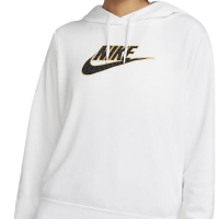 Nike Γυναικείο Φούτερ με Κουκούλα Λευκό DD5838-100 | Chanioglou.gr