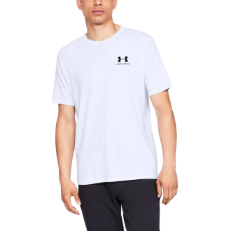 Under Armour Sportstyle Left Chest Αθλητικό Ανδρικό T-shirt Λευκό με Λογότυπο 1326799-100