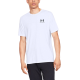 Under Armour Sportstyle Left Chest Αθλητικό Ανδρικό T-shirt Λευκό με Λογότυπο 1326799-100 Under Armour Sportstyle Left Chest Αθλητικό Ανδρικό T-shirt Λευκό με Λογότυπο 1326799-100