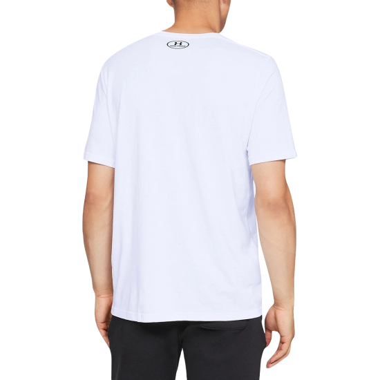 Under Armour Sportstyle Left Chest Αθλητικό Ανδρικό T-shirt Λευκό με Λογότυπο 1326799-100 Under Armour Sportstyle Left Chest Αθλητικό Ανδρικό T-shirt Λευκό με Λογότυπο 1326799-100