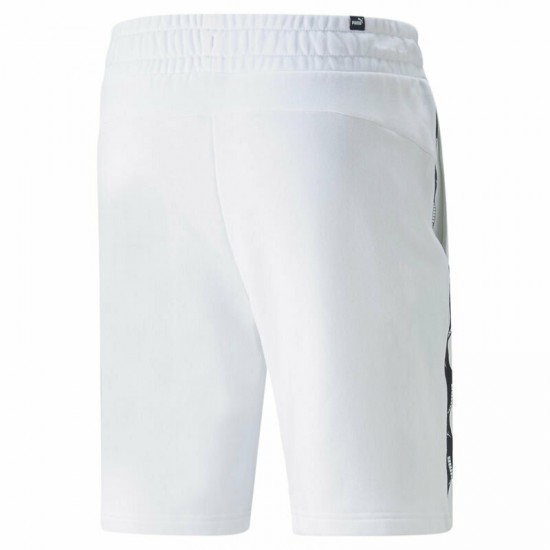 Puma Αθλητική Ανδρική Βερμούδα Λευκή 847387-02 Puma Αθλητική Ανδρική Βερμούδα Λευκή 847387-02