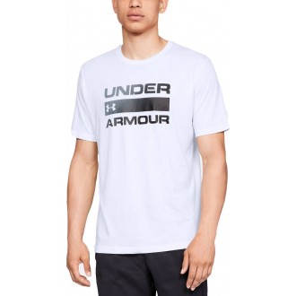 Under Armour Team Issue Wordmark Αθλητικό Ανδρικό T-shirt Λευκό με Λογότυπο 1329582-100
