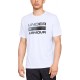 Under Armour Team Issue Wordmark Αθλητικό Ανδρικό T-shirt Λευκό με Λογότυπο 1329582-100 Under Armour Team Issue Wordmark Αθλητικό Ανδρικό T-shirt Λευκό με Λογότυπο 1329582-100