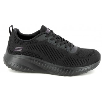 Skechers Bobs Squad Chaos Γυναικεία Sneakers Μαύρα 117209-BBK