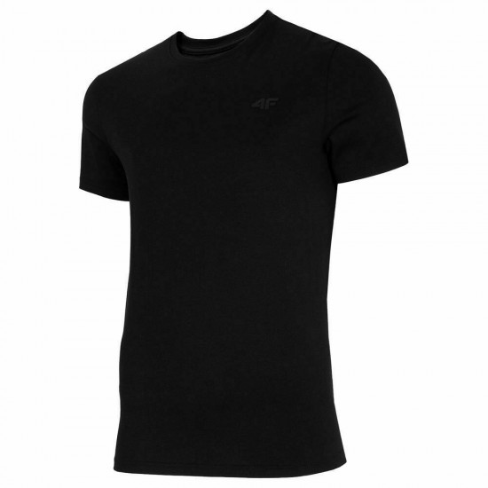 4F Ανδρικό T-shirt Μαύρο Μονόχρωμο H4L22-TSM352-20S