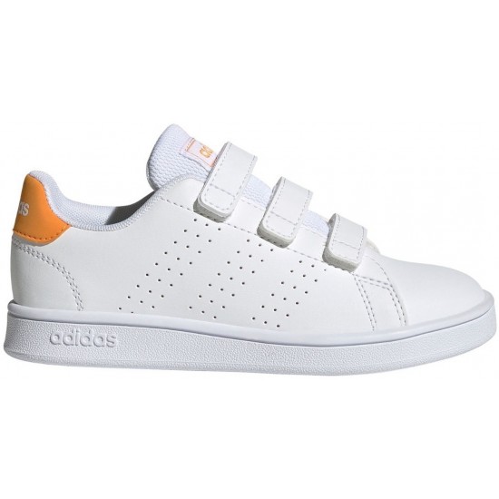 Adidas Παιδικό Sneaker Advantage Ps με Σκρατς για Κορίτσι Λευκό GW0451