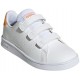 Adidas Παιδικό Sneaker Advantage Ps με Σκρατς για Κορίτσι Λευκό GW0451