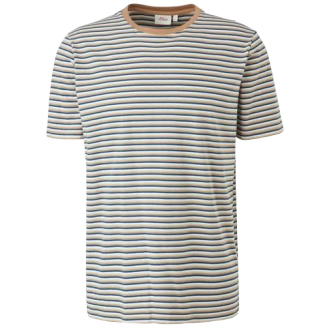 S-Oliver Ανδρικό T-Shirt Ριγέ 2113037 84g1 S-Oliver Ανδρικό T-Shirt Ριγέ 2113037 84g1