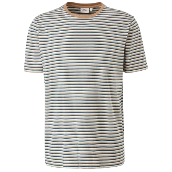 S-Oliver Ανδρικό T-Shirt Ριγέ 2113037 84g1 S-Oliver Ανδρικό T-Shirt Ριγέ 2113037 84g1