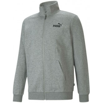 Puma Essentials Ανδρική Φούτερ Ζακέτα με Τσέπες Heather Grey 586694-03