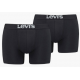 Levi's Solid Ανδρικά Boxer Μαύρα Μονόχρωμα 2Pack 37149-0189