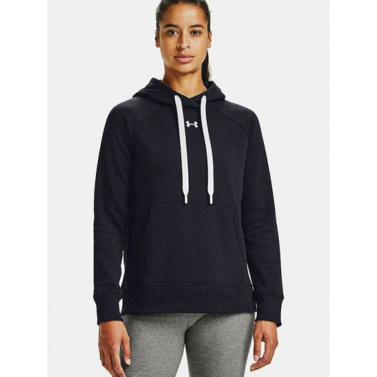 Under Armour Rival Γυναικείο Φούτερ με Κουκούλα Μαύρο 1356317-001 Under Armour Rival Γυναικείο Φούτερ με Κουκούλα Μαύρο 1356317-001