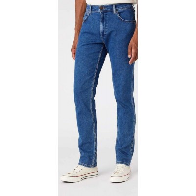 Wrangler Ανδρικό Παντελόνι Τζιν Ελαστικό σε Κανονική Εφαρμογή Mid Blue Denim W15QYI39U Wrangler Ανδρικό Παντελόνι Τζιν Ελαστικό σε Κανονική Εφαρμογή Mid Blue Denim W15QYI39U