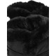 Skechers Γυναικεία Μποτάκια με Γούνα σε Μαύρο Χρώμα 144013-BBK