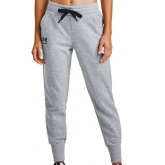 Under Armour Rival Παντελόνι Γυναικείας Φόρμας με Λάστιχο Γκρι Fleece 1356416-035