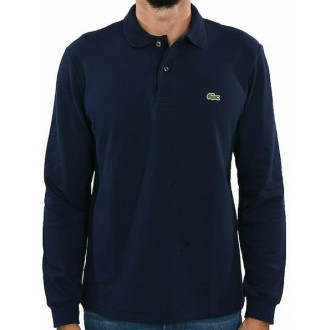 Lacoste Ανδρική Μπλούζα Polo Μακρυμάνικη L1312 00 166 BLUE MARINE