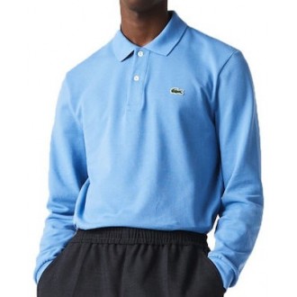 Lacoste Ανδρική Μπλούζα Polo Μακρυμάνικη Γαλάζια L1312 00 776