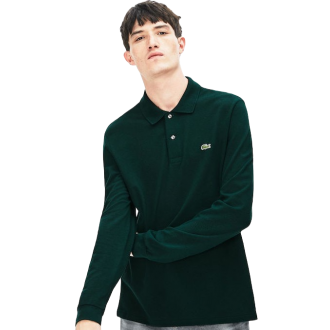 Lacoste Ανδρική Μπλούζα Polo Μακρυμάνικη Πράσινη L1312 00 YZP