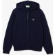 Lacoste Ανδρική Φούτερ Ζακέτα με Κουκούλα και Τσέπες Navy Μπλε SH9626-166 Lacoste Ανδρική Φούτερ Ζακέτα με Κουκούλα και Τσέπες Navy Μπλε SH9626-166