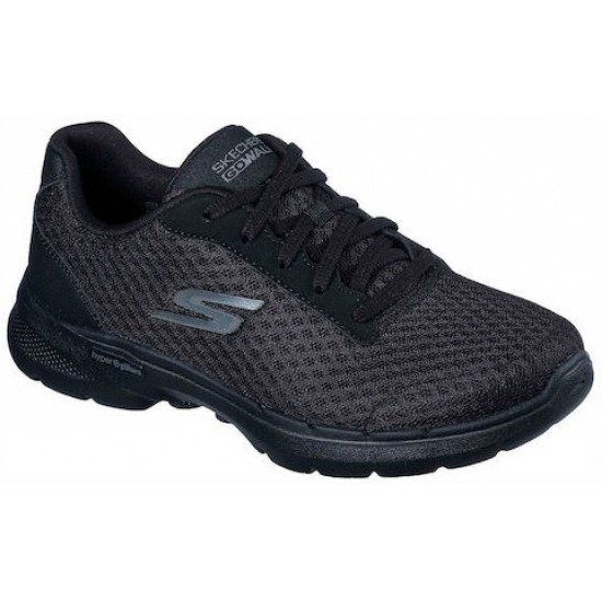 Skechers Go Walk 6 Iconic Vision Γυναικείο Sneaker Μαύρο 124514-BBK