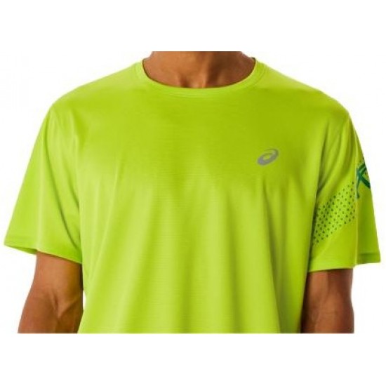ASICS Icon Αθλητικό Ανδρικό T-shirt Πράσινο 2011C734 302