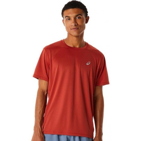 ASICS Ανδρικό T-shirt Πορτοκαλί με Στάμπα 2011C757-600 ASICS Ανδρικό T-shirt Πορτοκαλί με Στάμπα 2011C757-600