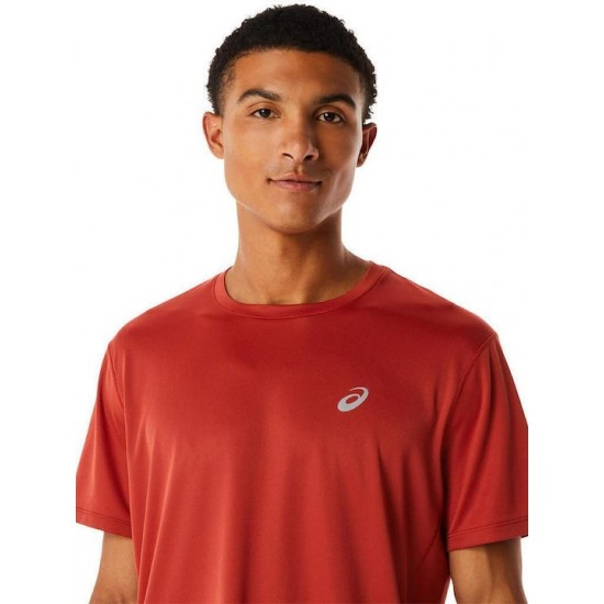 ASICS Ανδρικό T-shirt Πορτοκαλί με Στάμπα 2011C757-600 ASICS Ανδρικό T-shirt Πορτοκαλί με Στάμπα 2011C757-600