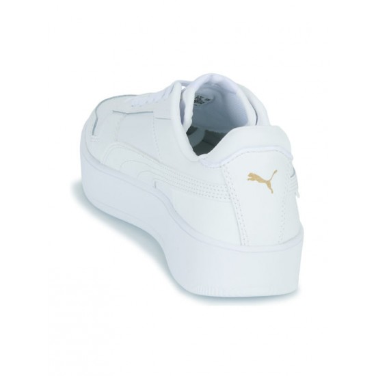 Puma Carina Γυναικεία Flatforms Sneakers Λευκά 389390-01