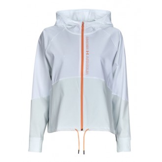 Under Armour Γυναικείο Αθλητικό Μπουφάν Αντιανεμικό Λευκό 1369889-100