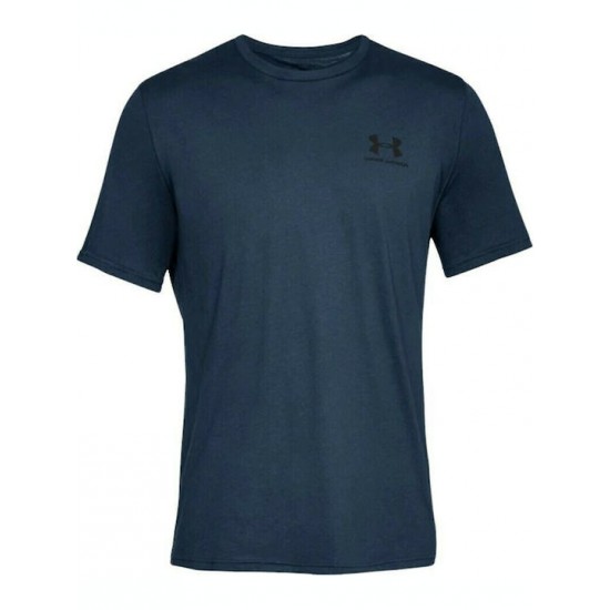 Under Armour Sportstyle Left Chest Αθλητικό Ανδρικό T-shirt Μπλε με Λογότυπο 1326799-408 Under Armour Sportstyle Left Chest Αθλητικό Ανδρικό T-shirt Μπλε με Λογότυπο 1326799-408