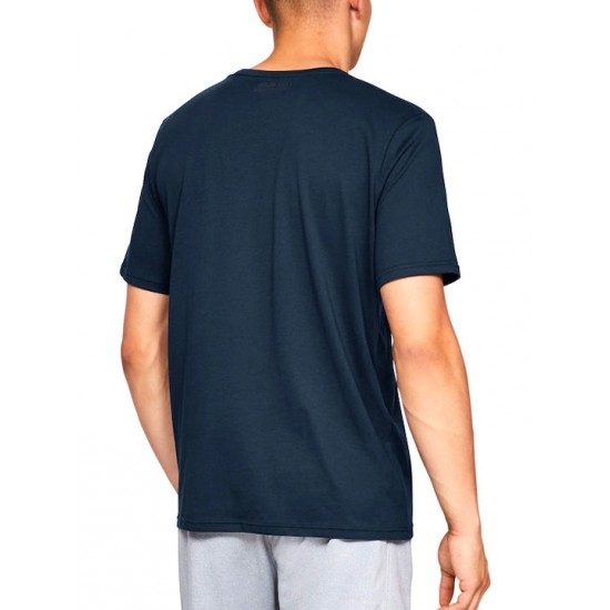 Under Armour Sportstyle Left Chest Αθλητικό Ανδρικό T-shirt Μπλε με Λογότυπο 1326799-408 Under Armour Sportstyle Left Chest Αθλητικό Ανδρικό T-shirt Μπλε με Λογότυπο 1326799-408
