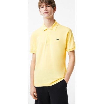 Lacoste Ανδρική Μπλούζα Polo Κοντομάνικη Κίτρινη L1212-107