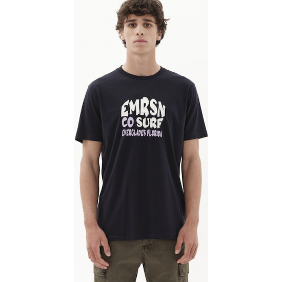 Emerson Ανδρικό T-shirt Navy Μπλε με Στάμπα 231.EM33.08 navy blue Emerson Ανδρικό T-shirt Navy Μπλε με Στάμπα 231.EM33.08 navy blue