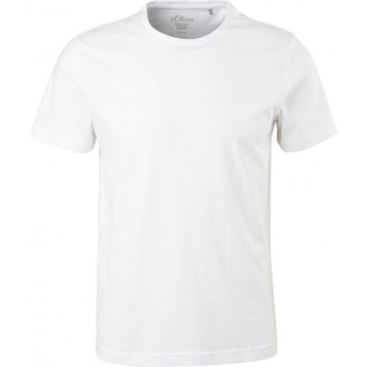 S.Oliver Ανδρικό T-shirt άσπρο Μονόχρωμο 2057430-0100
