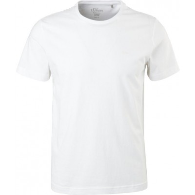 S.Oliver Ανδρικό T-shirt άσπρο Μονόχρωμο 2057430-0100 S.Oliver Ανδρικό T-shirt άσπρο Μονόχρωμο 2057430-0100