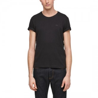 S.Oliver Ανδρικό T-shirt Μαύρο Μονόχρωμο 2057430-9999 mauro S.Oliver Ανδρικό T-shirt Μαύρο Μονόχρωμο 2057430-9999 mauro