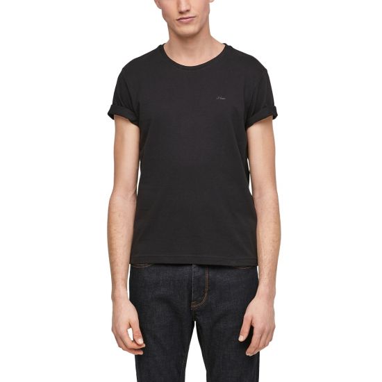 S.Oliver Ανδρικό T-shirt Μαύρο Μονόχρωμο 2057430-9999 mauro S.Oliver Ανδρικό T-shirt Μαύρο Μονόχρωμο 2057430-9999 mauro