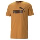 Puma Essential Logo Ανδρικό T-shirt Καφέ με Στάμπα 586667-27