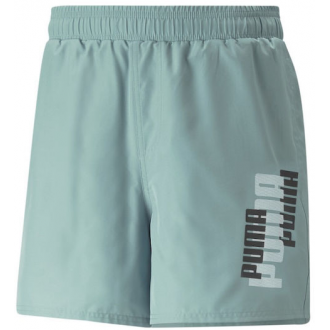 Puma Essentials+ Logo Power Αθλητική Ανδρική Βερμούδα Πράσινη 673381 84