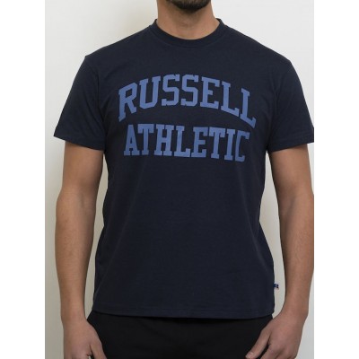 Russell Athletic Ανδρικό T-shirt Navy Μπλε με Λογότυπο E3-630-1-290