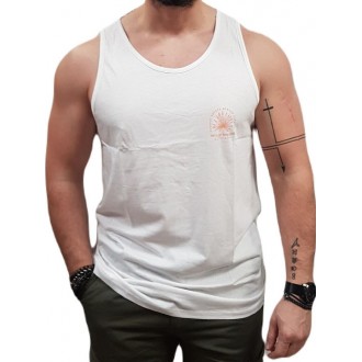 Rebase Ανδρική Μπλούζα Αμάνικη Λευκή 231.RTSL.038 white