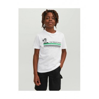 Jack & Jones Παιδικό T-shirt Λευκό 12235491 bright white Jack & Jones Παιδικό T-shirt Λευκό 12235491 bright white