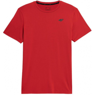 4F Ανδρικό T-shirt Κοκκινο Μονόχρωμο  4FSS23TFTSM259 62S